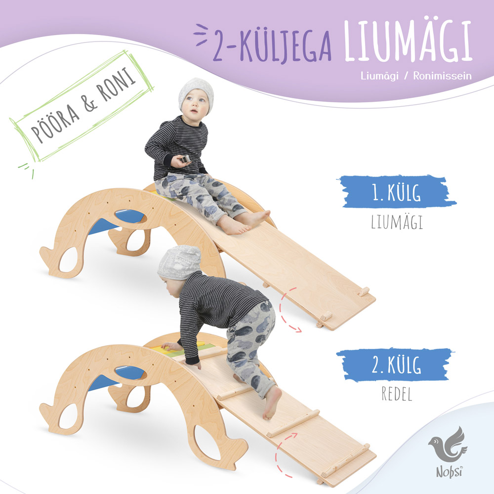 Eesti käsitöö - kiikhobune lapsele - arendav mänguasi tuppa
